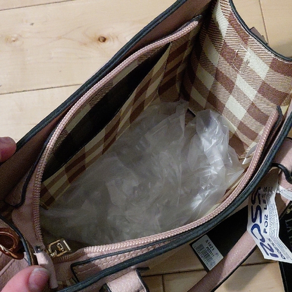 La Terre Blush Pink Satchel with Top Handles - Picture 4 of 5